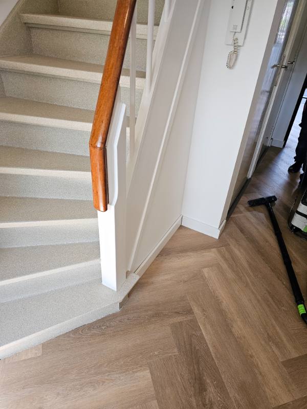 trap renovatie met Sandstone stone structuur in Gouda