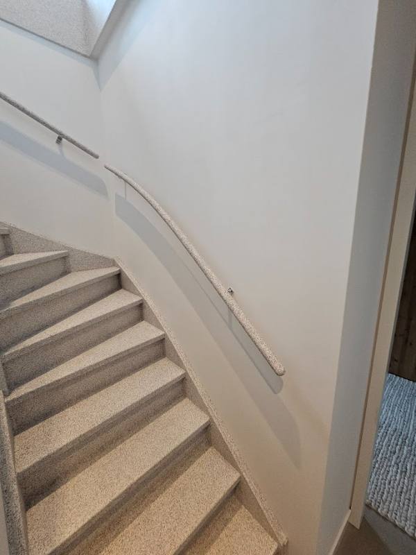 trap renovatie met Arctic Blend stone structuur in Woerden
